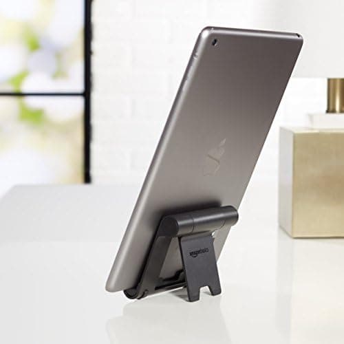 Amazon Basics Multi-Angle Portable Stand for iPad Tablet, E-reader and Phone - Black thumbnail 2