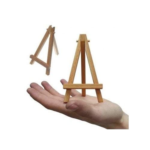 Small Mini Wooden Display Easel - Natural Wood Card Canvas Holder thumbnail 6