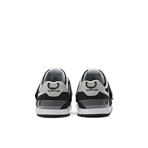 New Balanace Kid's 574 V1 New-B Hook and Loop Sneaker, Black/Silver Metallic, 10 Wide thumbnail 6