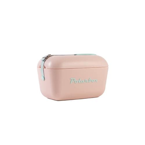 Kühlbox | Passive Kühlbox | Kühltaschen Polar in Retro Vintage Design aus Kunststoff mit polystyrol (Airpop) thermische Isolierung - 12 L - Pink - Image 1