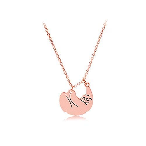ZZ ZINFANDEL Gold Silver Sloth Charm Necklace - Stylish Cute Animal Pendant Jewelry thumbnail 3