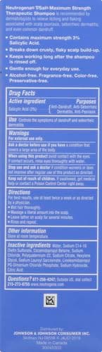 Neutrogena T/Sal Therapeutic Shampoo for Scalp Build-Up Control with Salicylic Acid, Scalp Treatment for Dandruff, Scalp Psoriasis & Seborrheic Dermatitis Relief, 4.5 fl. oz (Pack of 4) thumbnail 3