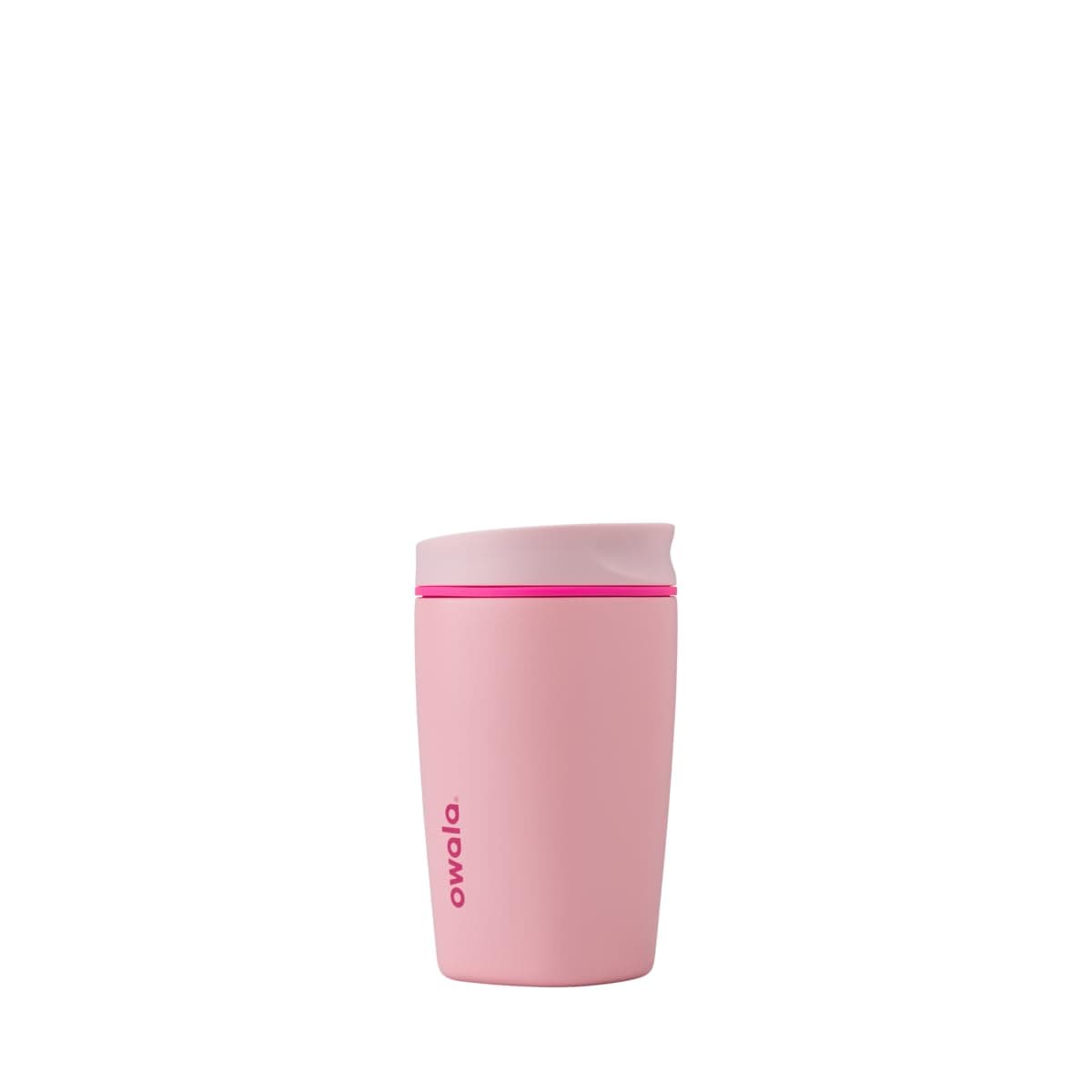 Owala SmoothSip Slider Insulated Stainless Steel Coffee Tumbler, Reusable Iced Coffee Cup, Hot Coffee Travel Mug, BPA Free 12 oz, Pucker Up - Image 1