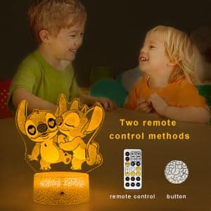NINE SQUARE EGOU Gifts for Girls Cool Night Light with Timer Remote & Smart Touch 7 Colors Changing Dimmable Cool Room Decor Bedside Lamp for Bedroom Boys Girls thumbnail 4