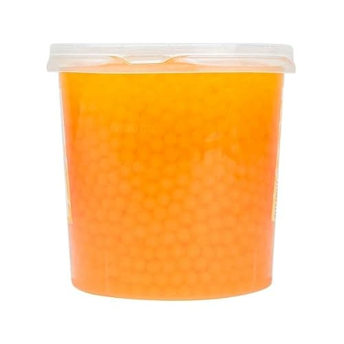 Tea Zone [7 Pounds] Mango Pearls for Boba Tea Beverages, Sweets, Ice Cream Topping | B2051 thumbnail 7