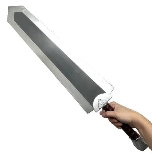 Blazing Steel Fantasy Foam Dragon Slayer Berserk Guts Sword Anime Cosplay & Costume (Different Size to Choose from) thumbnail 4