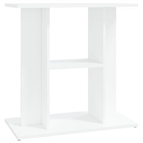 vidaXL Support pour aquarium, Blanc, 60x30x60 cm, Bois d’ingénierie, Meuble pour aquarium avec rangement, Armoire 3 étagères, Usage intérieur, Polyvalent - Image 1