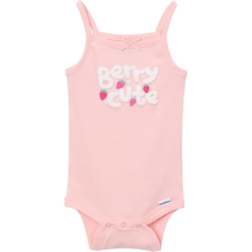 Gerber Baby Girls Multi-Pack Sleeveless Onesies Bodysuit thumbnail 4