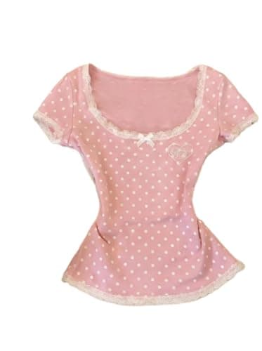 Vintage Cutecore Kawaii Shirts Harajuku Graphic Y2k Baby Tee Mcbling Emo Grunge Clothes Short Sleeve Alt Tops 2000s - Image 1