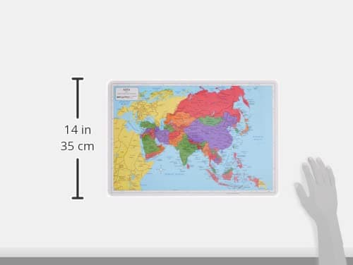 Painless Learning Asia Map Placemat 12 x 17 1/2 inches thumbnail 2