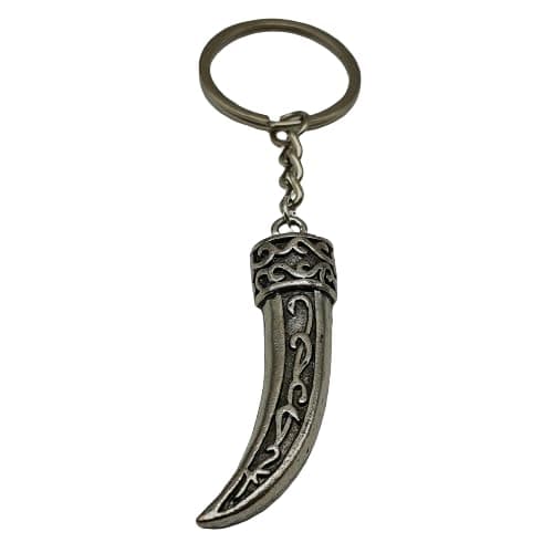 IZROLO Hip Hop Punk Style Alloy Wolf Tooth Keychain Pendant Keyring Car Keychain Sweater Pendant, etc - Image 1