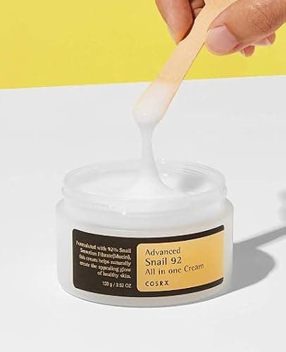 COSRX Snail Mucin 92% Face Moisturizer, 3.52 Oz, Lightweight Moisturing Cream for Soft, Glowy Skin, Korean Skin Care, Korean Moisturizer Face Cream, Stocking Stuffers for Women thumbnail 4