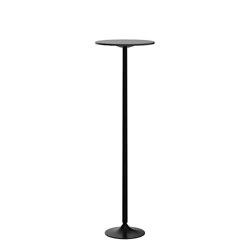 Giantex Two-in-one Bar Table with Detachable Pole, Metal Base, 24" Round Top, 40"/22" Two Convertible Height, Cocktail Table, Coffee Table, Pub Table for Dining Room, Restaurant, Kitchen (6, Black) - 6 - Black thumbnail 6