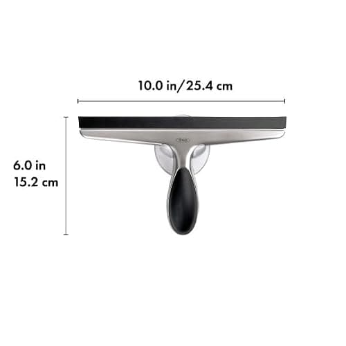 OXO Good Grips Stainless Steel Squeegee - All-Purpose for Bathroom, Glass Shower Doors, Mirrors, Tiles, Countertops and Car Windows - Streak Free thumbnail 2
