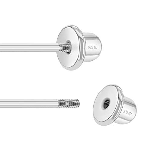 In Season Jewelry Cubic Zirconia Horseshoe Stud Kids Earrings - 925 Sterling Silver Hypoallergenic Earrings for Girls with Secure Screw Backs - Safe & Comfortable for Kids & Little Girls thumbnail 6