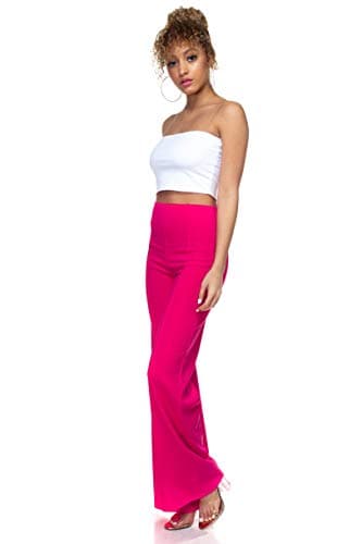 Cemi Ceri Women's High Waist Dress Pants - Large Berry thumbnail 2