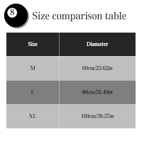 Cecailin® 8 Ball Rug,24 inch/60cm 8 Ball Decor,Fluffy,Double Rubber Sole,Bedroom Aesthetic,Graphic Rugs,Y2K Rug,Suitable for Bathrooms,Bedrooms, Children's Rooms,Machine Washable thumbnail 3