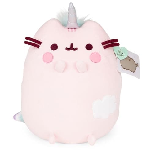 GUND Pusheen Dreamy Pusheenicorn Extra Soft Squisheen Cat Stuffed Animal Plush, Pink, 9.5” - Image 1