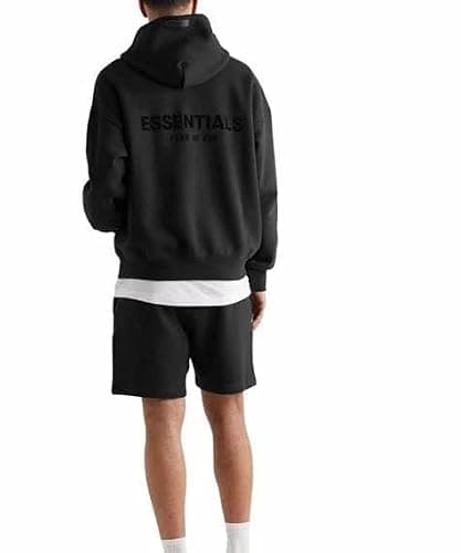 ESSENTIALS Pullover Hoodie Cotton Blend Adult Men Oversized, baggy fit. thumbnail 2