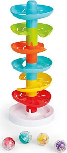 Kidoozie - Whirl 'N Go Ball Tower - Toddler Ball Drop Toy | Drop a ball & watch it spiral, whirl & pop out below - visual tracking & motor practice on joyful repeat, Ages 9-24 Months thumbnail 4