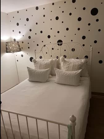 Black Polka Dot Wall Decals, Girls Room Wall Decor Stickers, Wall Dots, Vinyl Circle Peel & Stick DIY Bedroom, Playroom, Kids Room, Baby Nursery Toddler to Teen Bedroom Decoration (Black) thumbnail 6