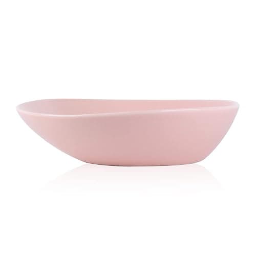 Stone Lain Delilah 8-inch Bowl 6-Piece Dish Set, Porcelain, Blush - Image 1