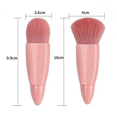 Easy-taken Travel Makeup Brush Set, COSHINE 5pcs Mini Complete Function Cosmetic Brushes Kit (5pcs with mirror) thumbnail 4