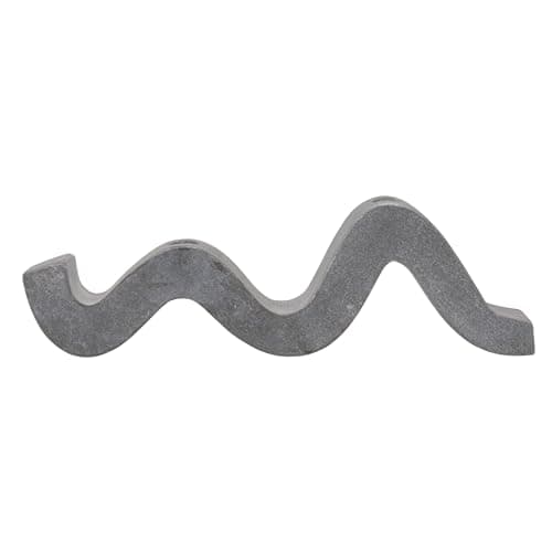Bloomingville Marble Wave Double Taper Candle Holder, Grey thumbnail 6