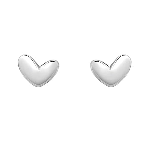 20g Mini Heart Sterling Silver Hypoallergenic Pierced Earrings for Women Girls Teens Minimalist Love Hearted Bead Stud Tiny Small Cartilage Tragus Post Pin Cute Birthday Christmas Thanksgiving Jewelry Gifts - Image 1
