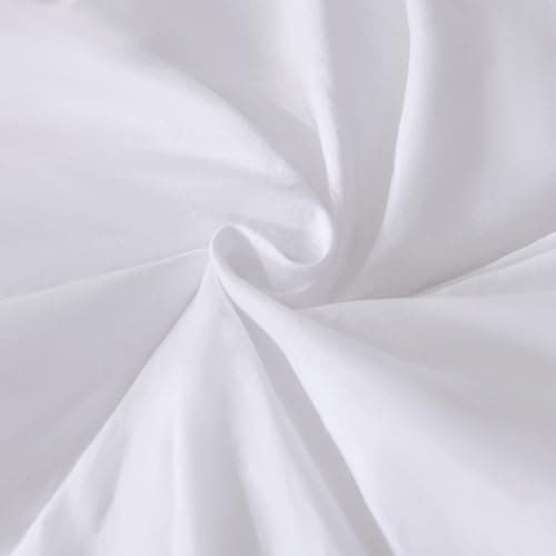 Andency Comforter Full Size Set White, 3 Pieces Ruffle Farmhouse Shabby Chic Gift Full Comforter Set, Soft Lightweight Fluffy All Season Room Decor Bed Set for Girls Women Teens Daughter thumbnail 8