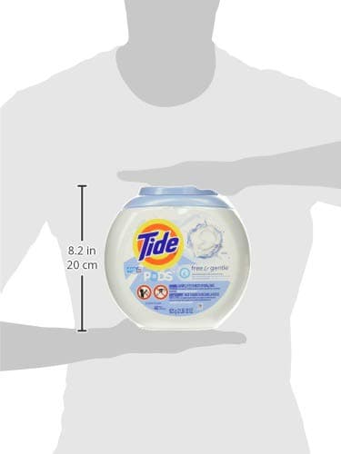 Tide PODS Free & Gentle Laundry Detergent Soap Pacs, 42 Count, Tide PODS Laundry Detergent (Packaging May Vary) thumbnail 3