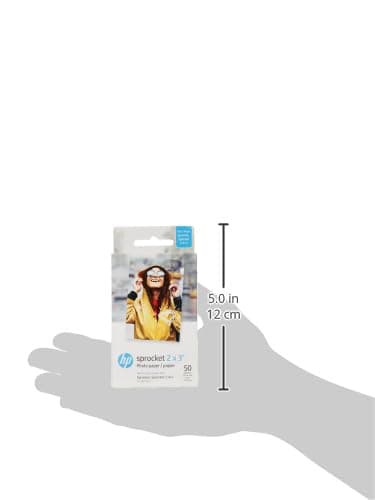 HP Sprocket 2x3" Premium Zink Sticky Back Photo Paper (50 Sheets) Compatible with HP Sprocket Photo Printers. thumbnail 3
