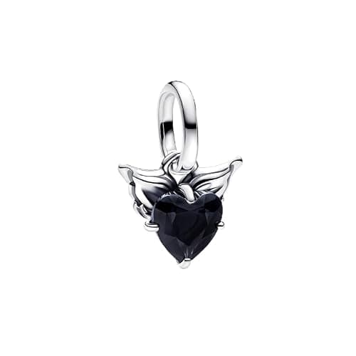 PAIDOURUA 925 Sterling Silver Red Rose Heart Love Couple Clip Charm for Bracelet Necklace,Lucky Four Leaf Clover Cute Snake Beads Jewellery Gift for Women at Mother's Day Graduation Anniversary - Image 1