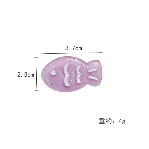 5 Pairs(10 Pcs) Super Cute Lovely Summer Cool Realistic Mini Ice Transparent Fish Hairpin Hair Clips Hair Decoration Women Girls Salon Hairstyle Hairdressing Grip -Fish thumbnail 6