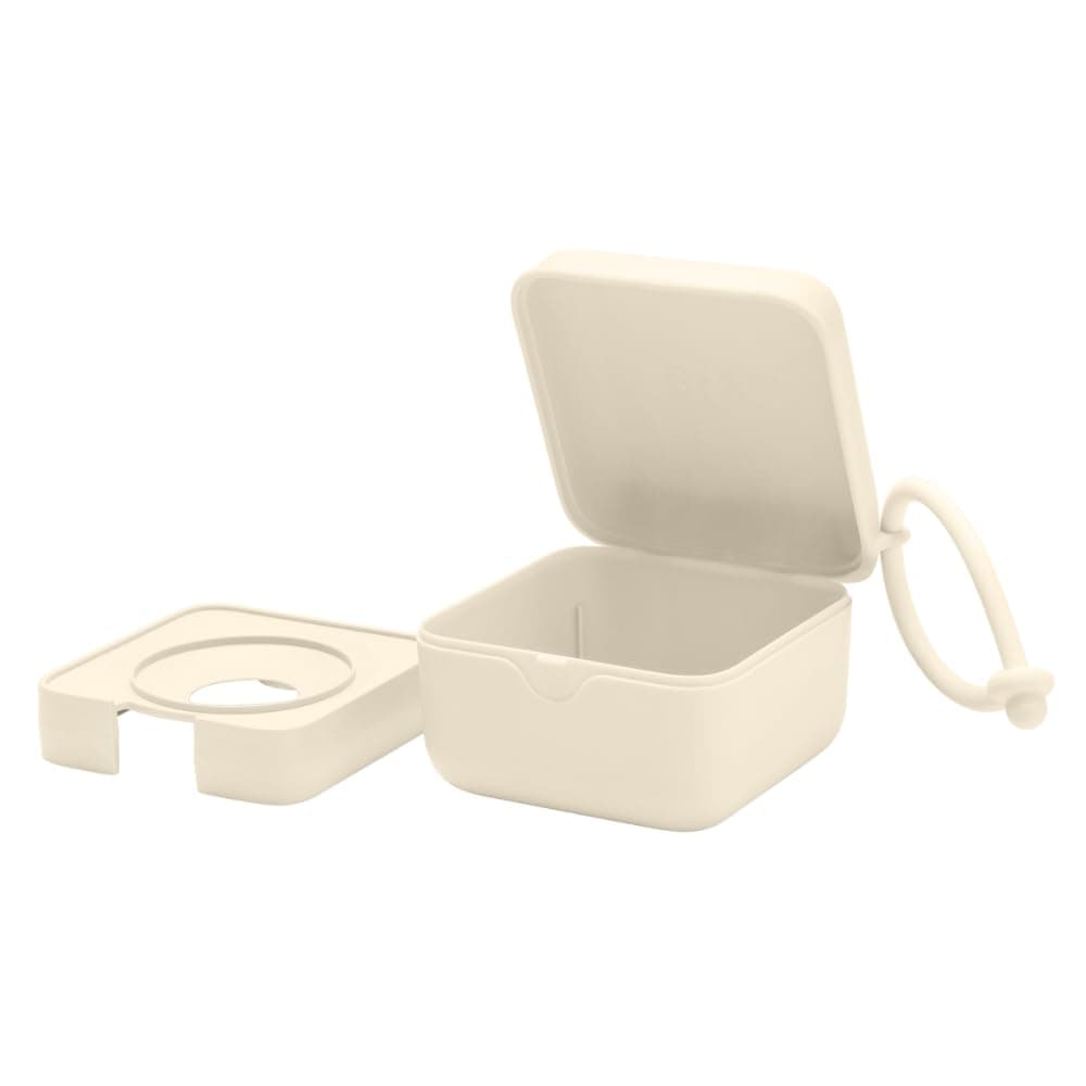 BIBS Pacifier Box with Strap. Soother Holder and Steriliser case. 100% BPA Free Food-Grade Material. Made in Denmark. Ivory thumbnail 4