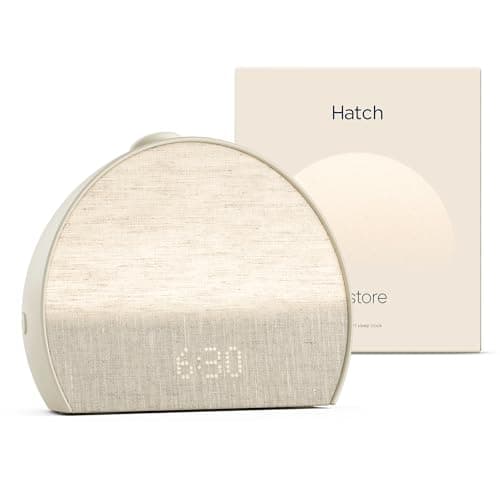 Hatch Restore 3 Sunrise Alarm Clock, Sound Machine, Smart Light (Putty) - White Noise, Screen-Free Sleep Routine - Image 1