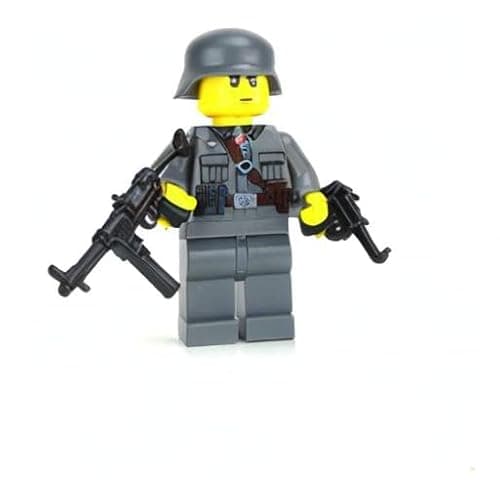 Battle Brick 1.6 Inches Tall Collectible German WW2 MP40 Soldier Custom Collectible Minifigure | Genuine Military Minifig | Printed in The USA | World WAR 2 | Great Gift for Teen to Adult AFOL thumbnail 6