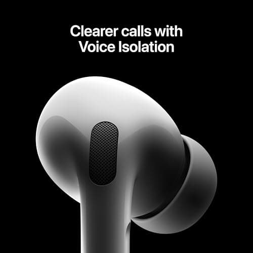 Apple AirPods Pro 2 Wireless Earbuds, Active Noise Cancellation, Hearing Aid Feature, Bluetooth Headphones, Transparency, Personalized Spatial Audio, High-Fidelity Sound, H2 Chip, USB-C Charging thumbnail 6