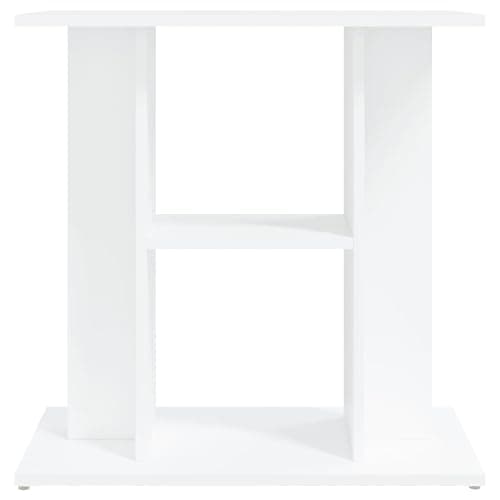 vidaXL Support pour aquarium, Blanc, 60x30x60 cm, Bois d’ingénierie, Meuble pour aquarium avec rangement, Armoire 3 étagères, Usage intérieur, Polyvalent thumbnail 4