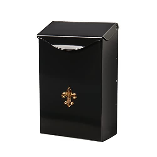 ARCHITECTURAL MAILBOXES City Classic 6.3-in x 9.8-in Metal Black Wall Mount Mailbox - Image 1