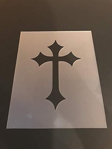 Cross Stencil #5 Reusable 10 mil Thick 8in x 10.5in sheet - Image 1