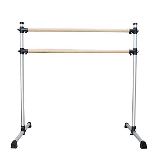 UMEKEN Wood/Aluminum/Steel Ballet Barre 4 Foot Portable Barre Bar Home Adjustable Freestanding Ballet Stretch Dance Bar for Kids Adult with Carry Bag thumbnail 6