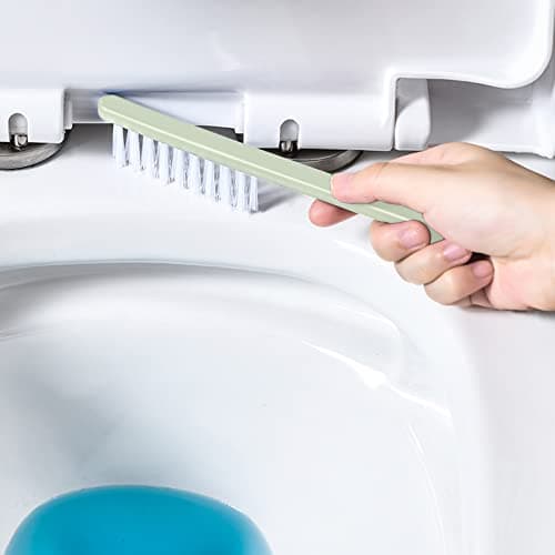 Toilet Brush,Toilet Bowl Brush and Holder with 3 Type Brush(Round Silicone Brush+Flat Silicone Brush+Slit Brush),Toilet Cleaner Brush Clean Every Corner of The Toilet Bathroom Cleaning Bowl Brush Kit thumbnail 6