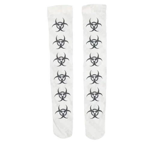 Women Cute Gothic Retro Printed Long Socks Harajuku Slim Fit Knee Y2K Socks Kawaii Sockings emo streetwear - Image 1