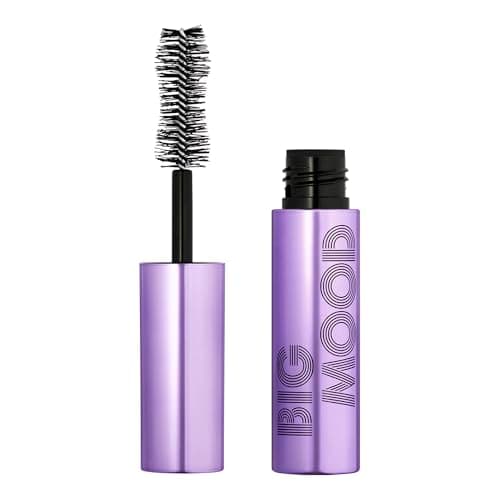 e.l.f. Big Mood Mascara Mini, Instantly Creates Long-Lasting, Bold & Lifted, Voluminous Lashes, Infused with Jojoba Wax, Black - Image 1