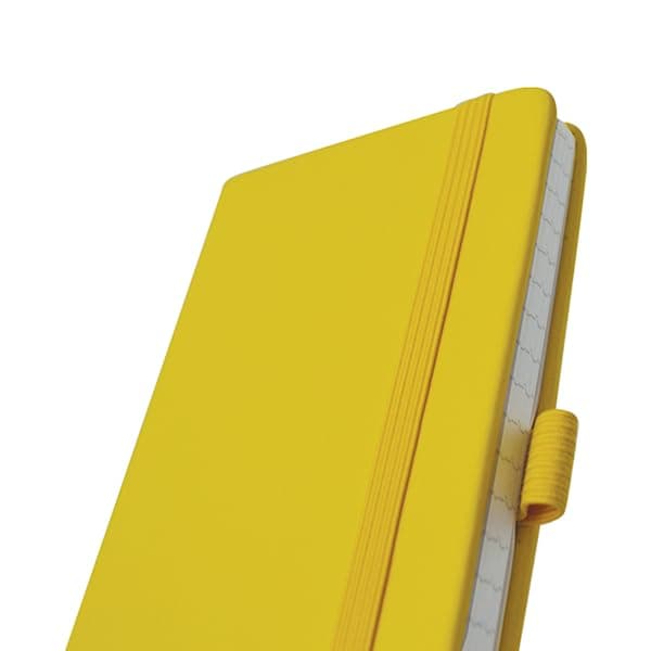 Danpex Libreta De Notas TUCSON | Colores Modernos En Pasta Dura | Medidas 9x14 cm | Hojas Cosidad Blancas Y Separador | Tamaño Compacto Cuaderno De Bolsillo | Elástico De Cierre | Estudiantes U Oficinistas | (TUCSON, AMARILLO) thumbnail 5