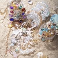 Ocean style Mystery jewelry jar, Mystery Jewelry Jar, Summer Gift Set (Necklace, Earrings, Rings), Surprise Birthday Gift Jewelry Box for Women (M(10 PCS)) - M(10 Pcs) thumbnail 3