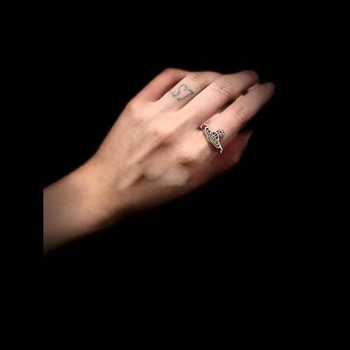 ZHAOZHAO Hollow Line Ring of Saturn for Women - Colorful Hollow Line Saturn Rings thumbnail 7