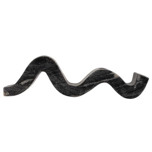 Bloomingville Marble Wave Double Taper Candle Holder, Grey thumbnail 3