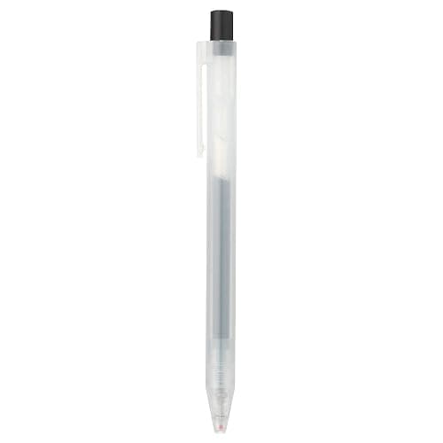 Muji Smooth Gel Ink Ballpoint Pen Knock Type 10-Pieces Set, 0.5 mm Nib Size, Black thumbnail 2